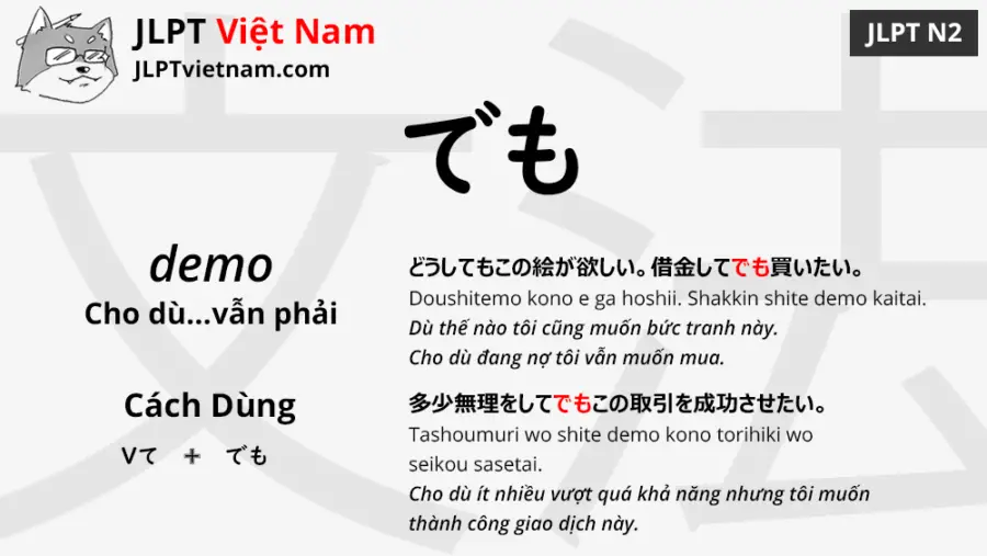 Học Ngữ Phap Jlpt N2 でも Demo Jlpt Sensei Việt Nam