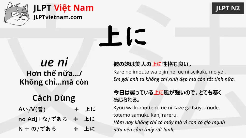 Học Ngữ Phap Jlpt N2 上に Ueni Jlpt Sensei Việt Nam