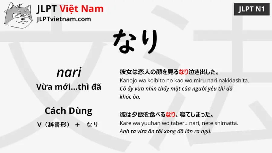 Learn JLPT N1 Grammar: なりに/なりの (nari ni/nari no) –