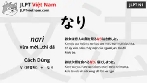 jlpt-N1-ngữ-pháp-なり -nari-ý-nghĩa-ví-dụ