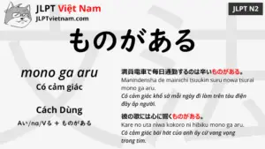 jlpt-N2-ngữ-pháp-ものがある-mono-ga-aru-ý-nghĩa-ví-dụ