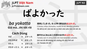 jlpt-N3-ngữ-pháp-ばよかった-ba-yokatta-ý-nghĩa-ví-dụ