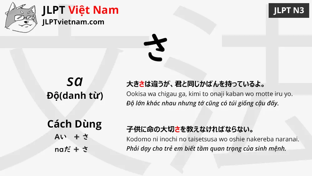 Học Ngữ Phap Jlpt N3 さ Sa Jlpt Sensei Việt Nam