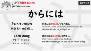 jlpt-N2-ngữ-pháp-からには-kara-niwa-ý-nghĩa-ví-dụ