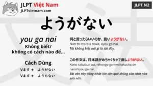 jlpt-N2-ngữ-pháp-ようがない-you-ga-nai-ý-nghĩa-ví-dụ